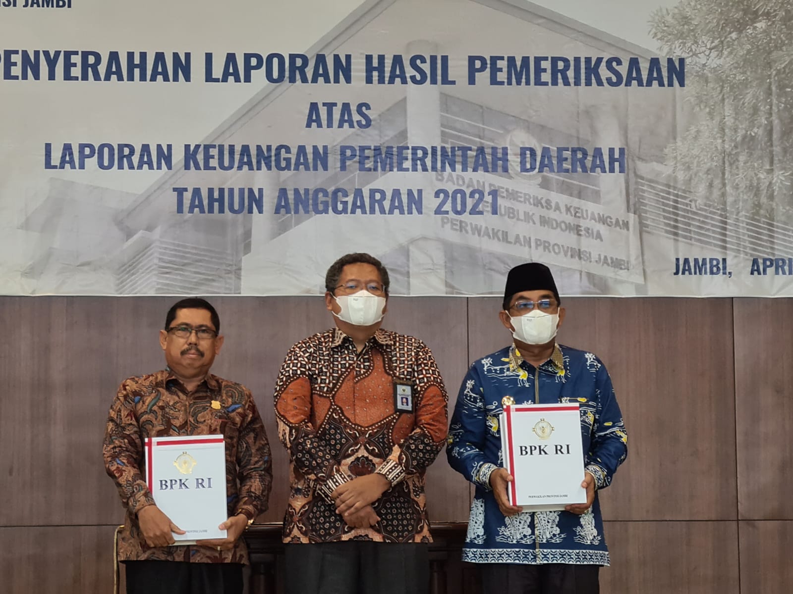 LHP BPK RI Tahun 2021, Pemkab Tanjabbar Terima Opini WTP