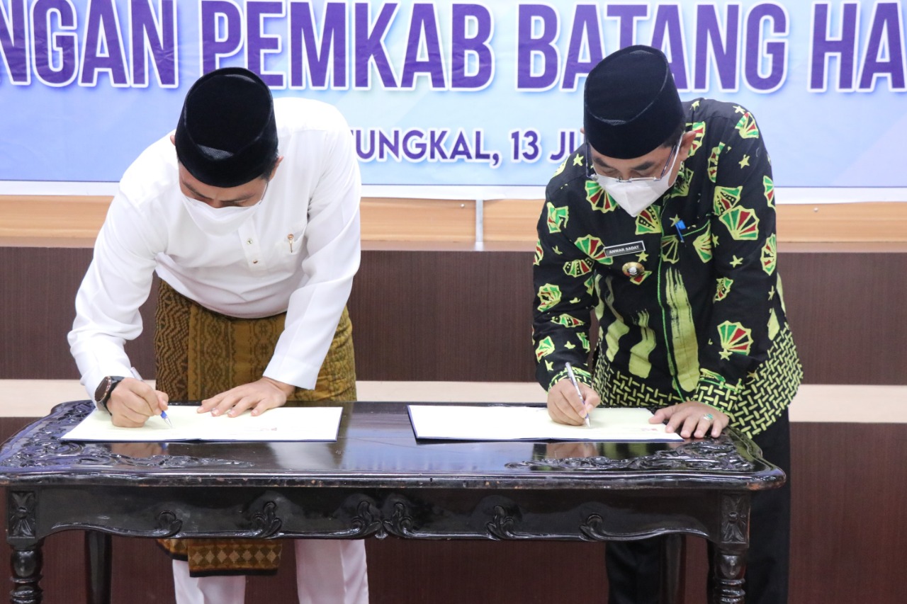 Pemkab Tanjabbar dan Batanghari Tandatangani Kesepakatan Bersama