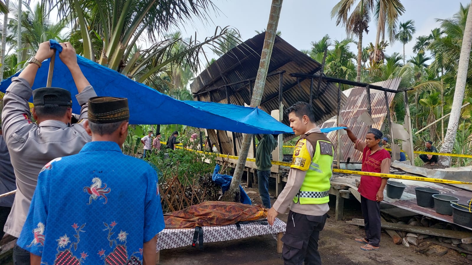 Tragis!! Kebakaran Rumah di Desa Jati Emas Renggut Satu Nyawa