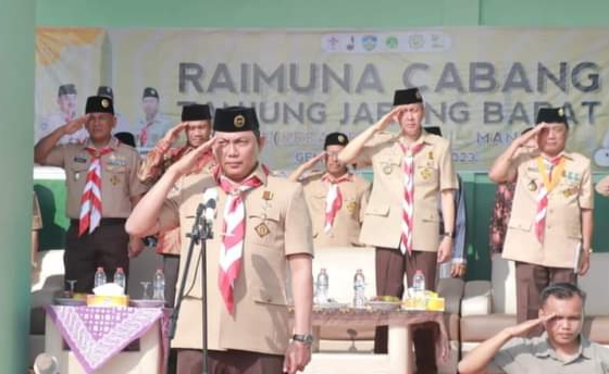 Wakil Bupati Tanjab Barat Buka Secara Resmi Raimuna Cabang Tahun 2023