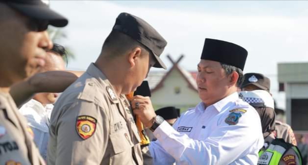 Wakil Bupati Tanjab Barat Pimpin Apel Launching Polisi Rukun Warga