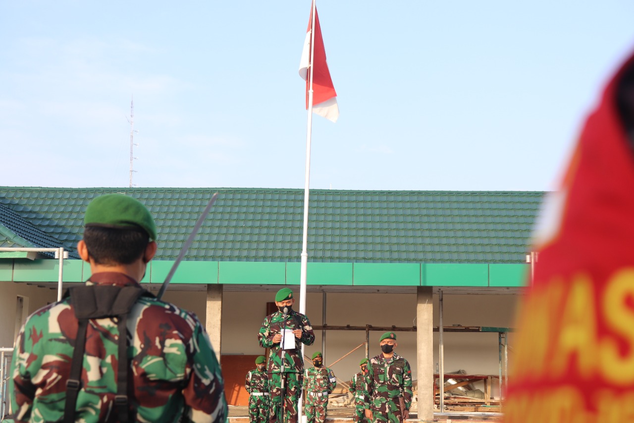 Pimpin Upacara Bendera, Dandim 0419/Tanjab Sampaikan Amanat KASAD