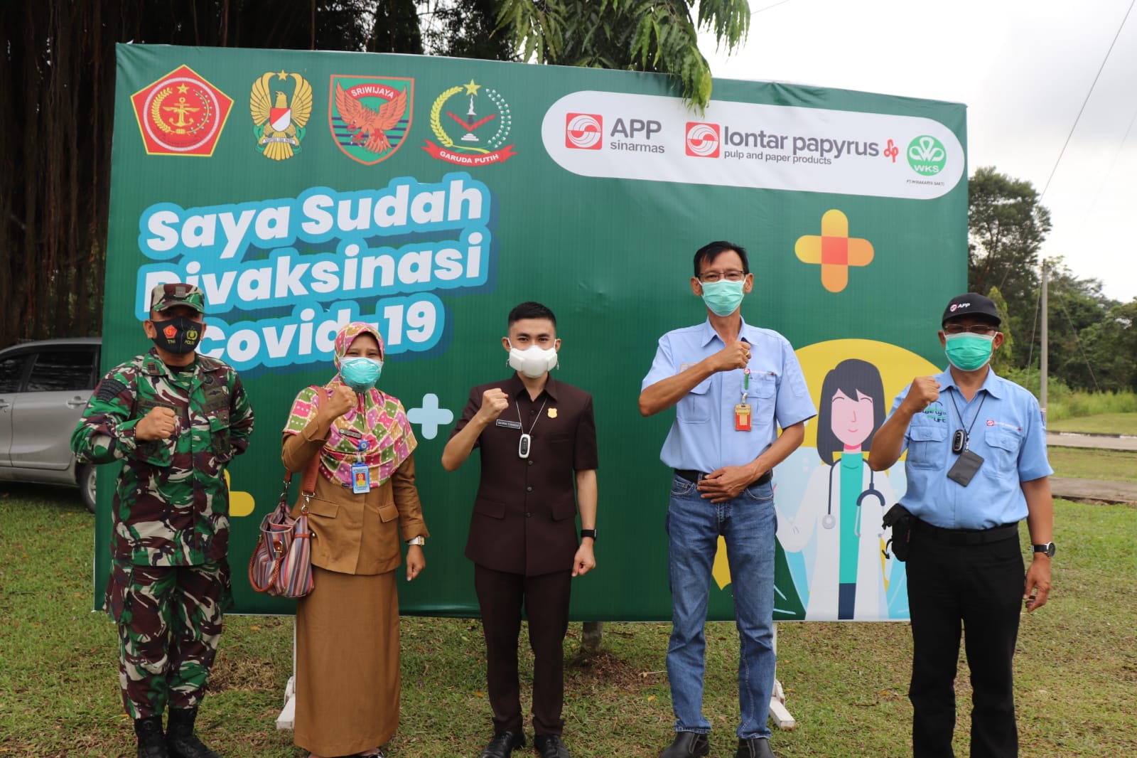Serbuan Vaksinasi Kodim 0419 Bersama PT LPPPI Berlangsung Aman