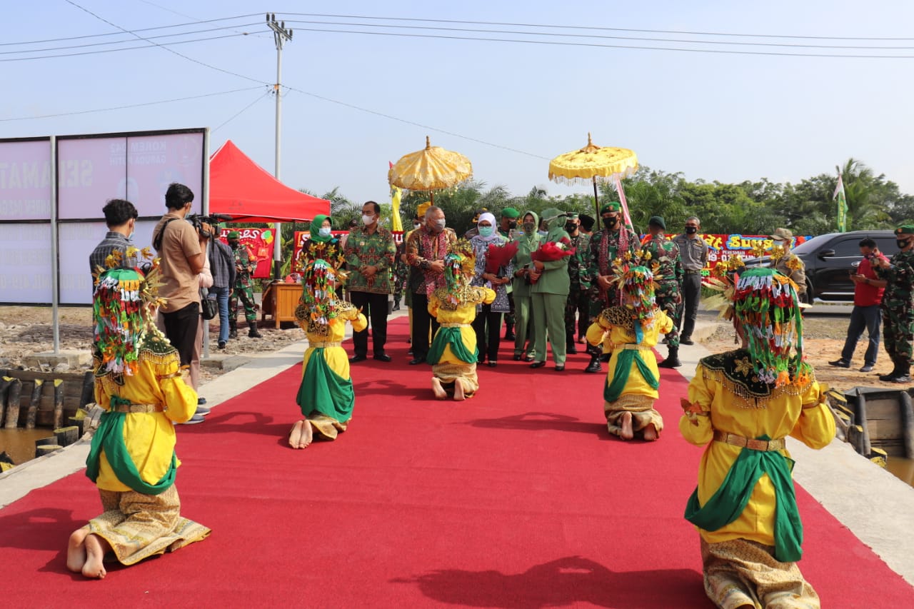 Pemkab Sambut Hangat Kedatangan Danrem 042/Gapu, Peresmian Makoramil Tungkal Ilir