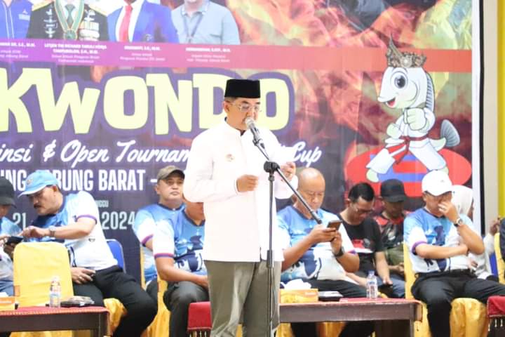 Kejuaraan Provinsi dan Open Turnamen Bupati Cup Taekwondo 2024 Resmi Dibuka
