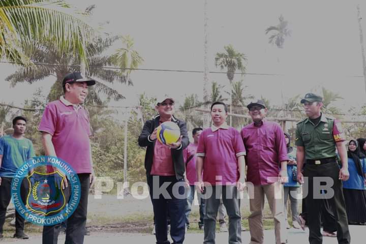 Tournamen VolleyBall Hermansyah Cup Resmi Dibuka Bupati Tanjabbar