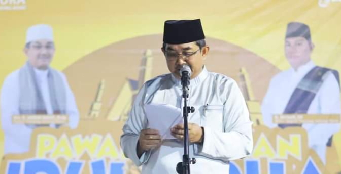 Bupati Tanjab Barat Lepas Peserta Pawai Takbiran Hari Raya Idul Adha 1444 H/2023 M