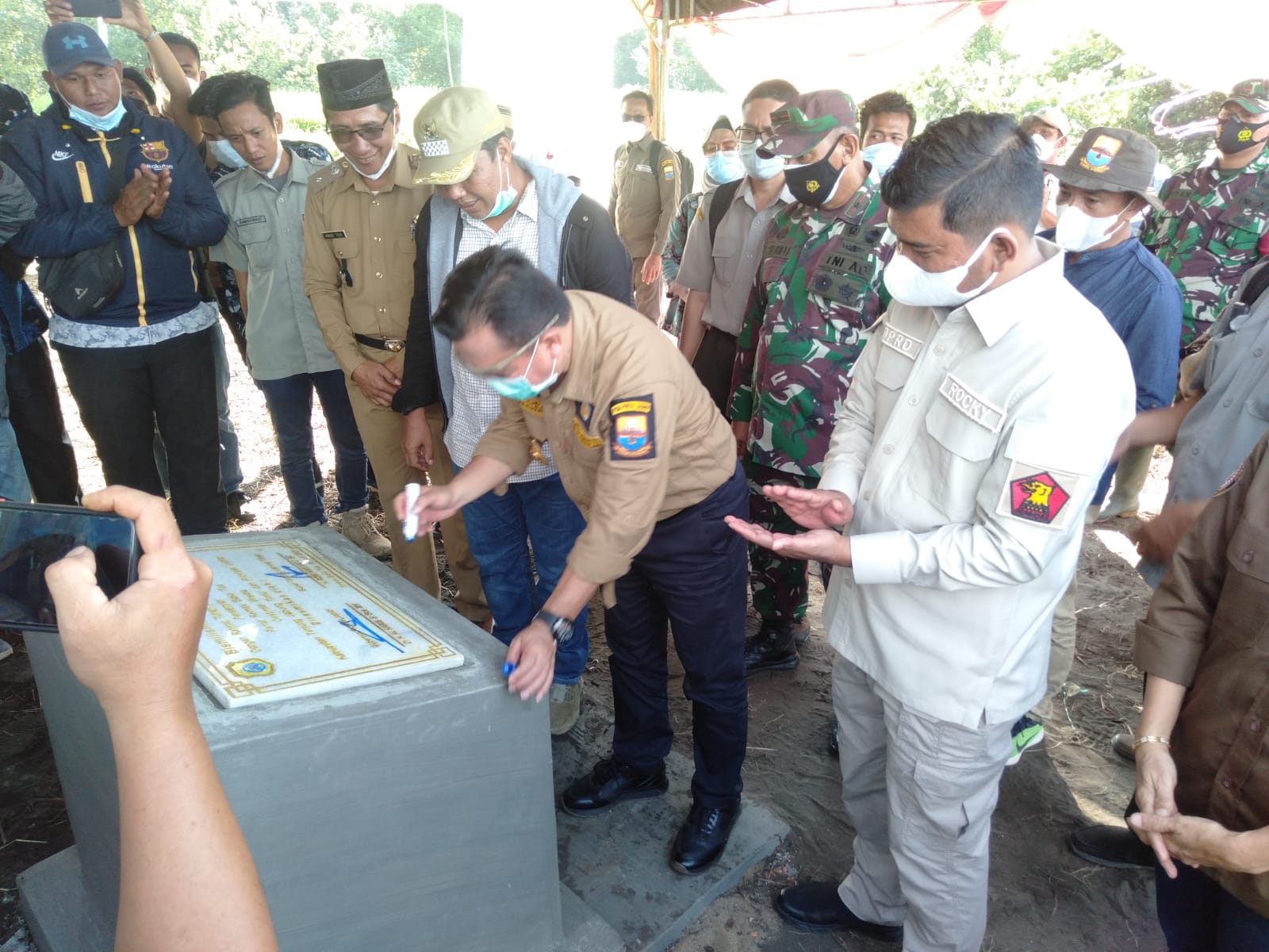 Letkol Erwan Susanto Dampingi Kunker Gubernur Jambi dan Danrem ke Tanjabtim