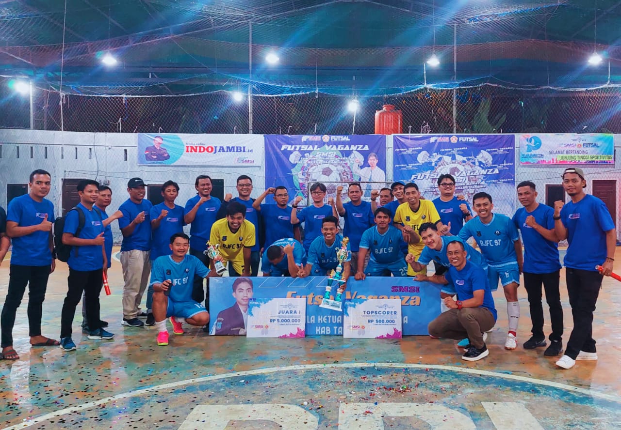 Turnamen Futsal Vaganza SMSI Tanjab Barat 2024 Sukses di Gelar