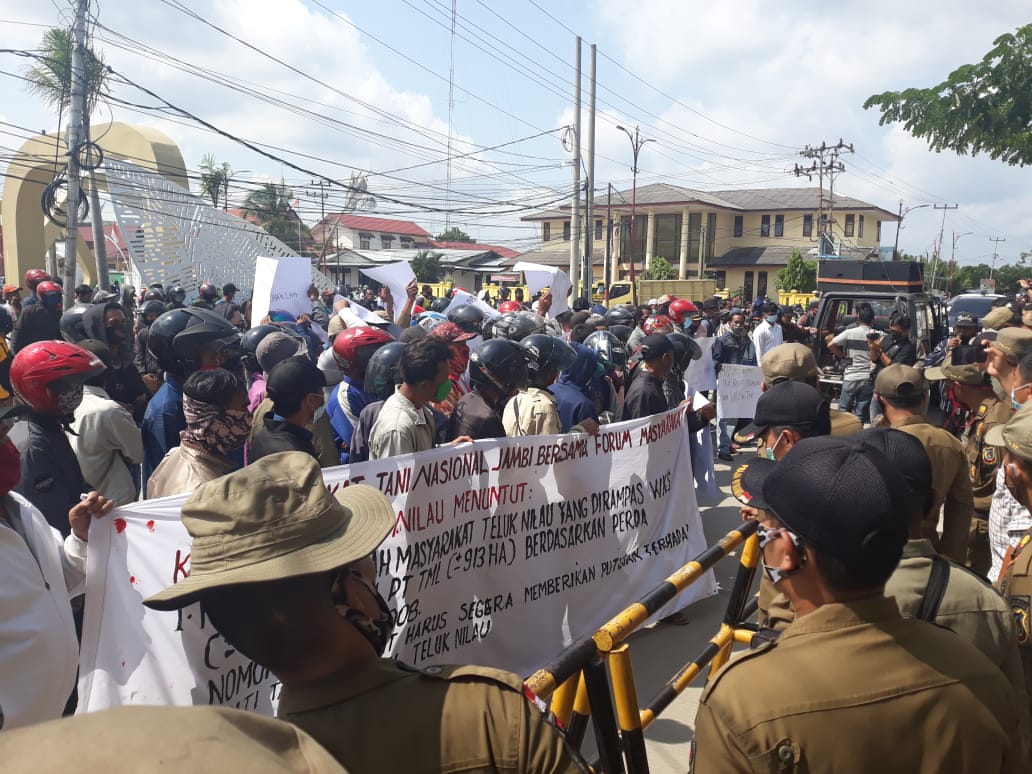 Mediasi Ditunda Karena Bupati Tidak Ditempat, Petani Teluk Nilau Sebut Pemkab Tidak Serius 