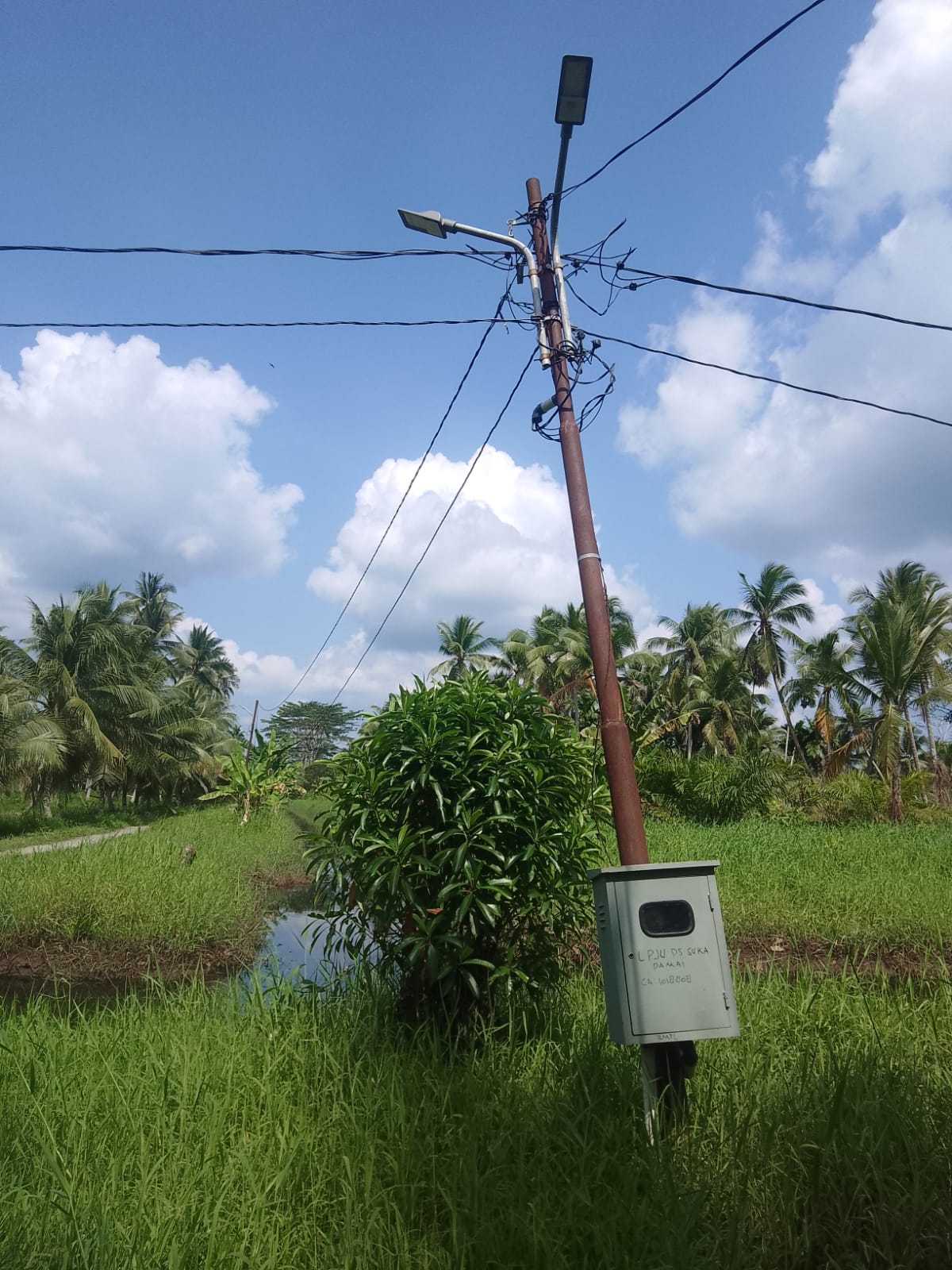 Warga Keluhkan Proyek Penerangan Lampu Jalan Desa Kemuning Mati  