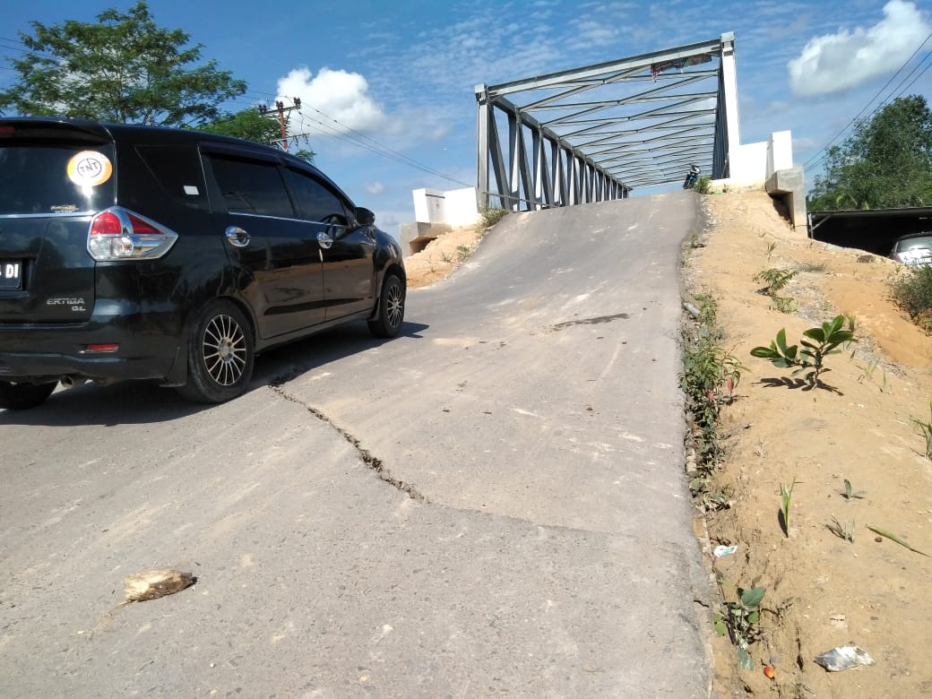 Dewan Desak DPUPR Provinsi Untuk Memperbaiki Oprit Jembatan Sugeng di Tanjabbar 