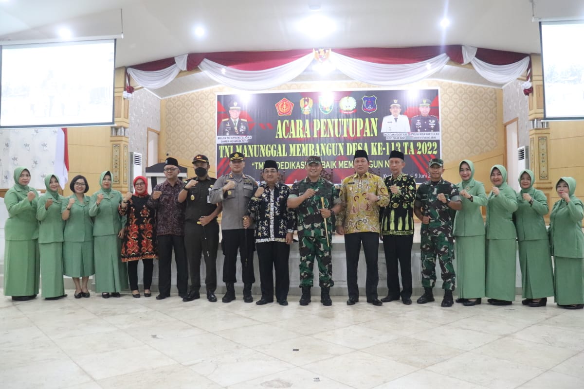 Bupati: Pemerintah Daerah dan Segenap Lapisan Masyarakat Tanjabbar Merasa Terbantu dengan Kegiatan TMMD Ke-113