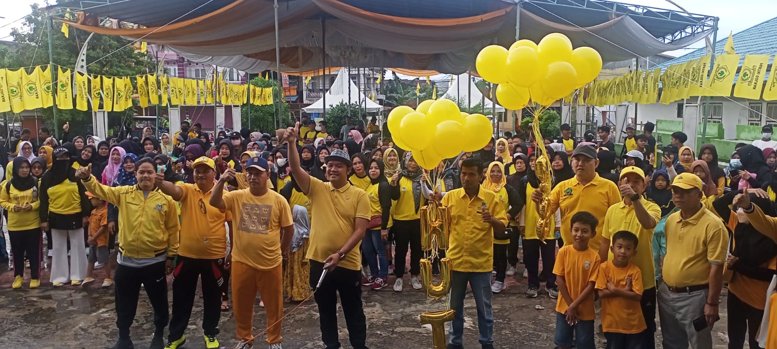 Jalan Sehat HUT Ke-58 Partai Golkar Tanjabbar Bertabur Doorprize, Jahfar : Terima Kasih Atas Partisipasi Masyatakat 