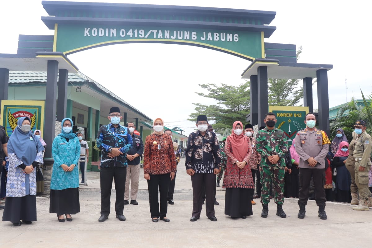 Satu Juta Vaksinasi Covid-19 Serentak di Tanjabbar Berjalan Lancar