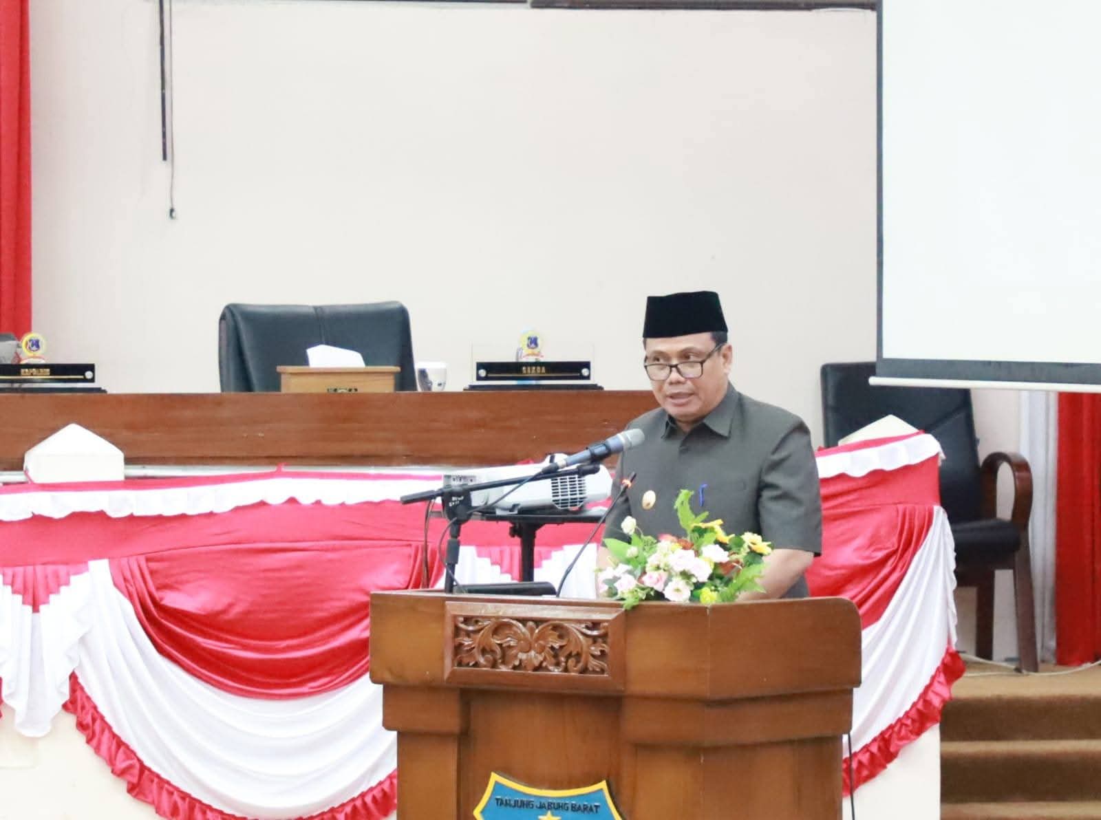 Wakil Bupati Sampaikan Pendapat Terkait Tiga Ranperda Inisiatif DPRD Kab Tanjabbar
