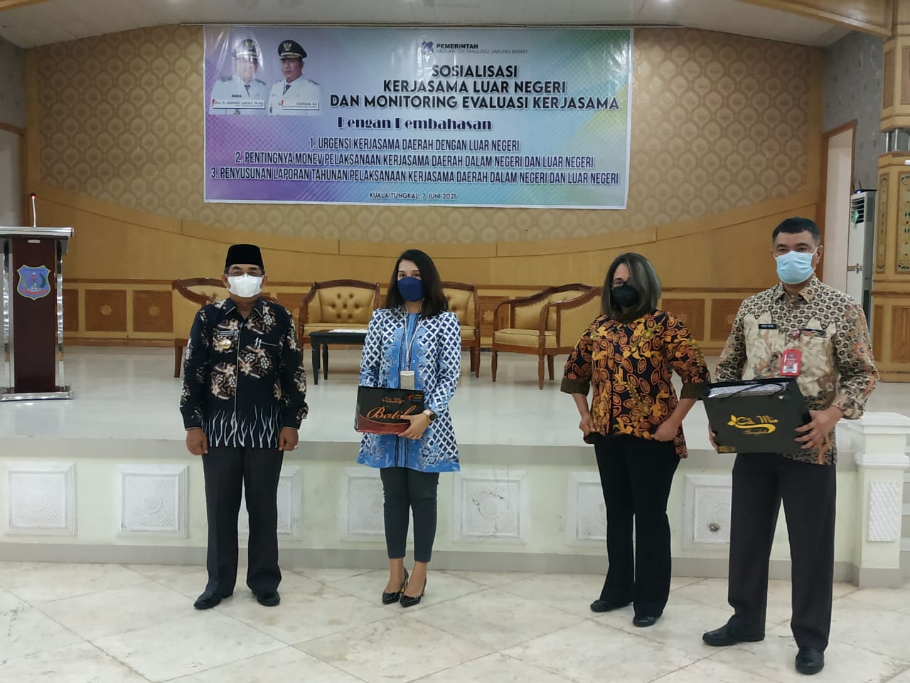 Bupati Buka Sosialisasi Kerjasama Luar Negeri dan Monitoring Evaluasi Kerjasama