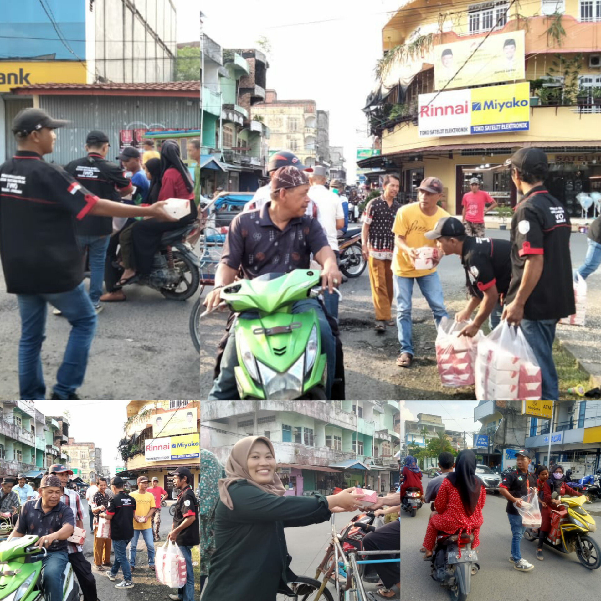 Berkah Ramadhan, IWO Tanjab Barat Bagi Bagi Takjil kepada Warga Kuala Tungkal 