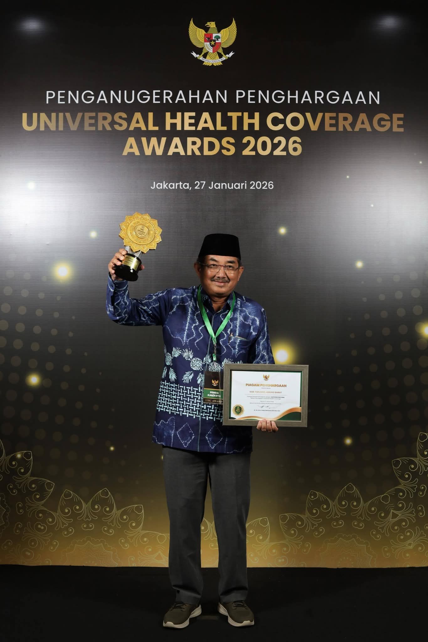 Bupati Terima UHC Awards 2026, Bukti Komitmen Kesehatan Daerah Diakui Nasional