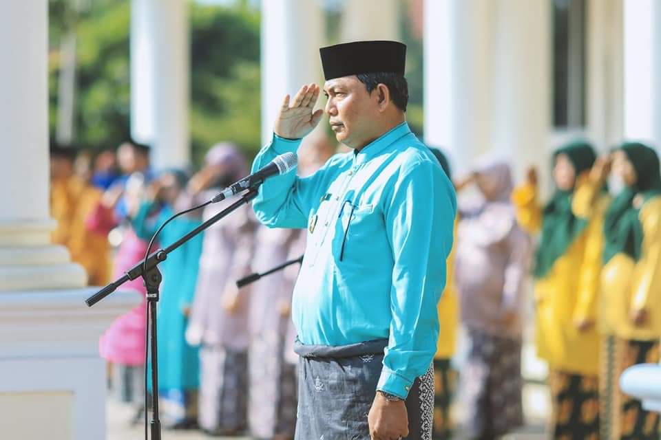 Pemkab Kabupaten Tanjab barat Gelar Upacara Ulang Tahun (HUT) ke - 66 Thn Provinsi Jambi 