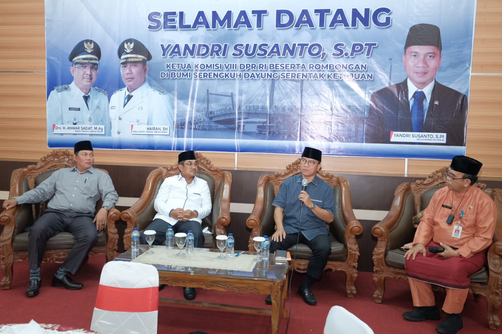 Pemkab Tanjabbar Sambut Kunker Ketua Komisi III DPR RI