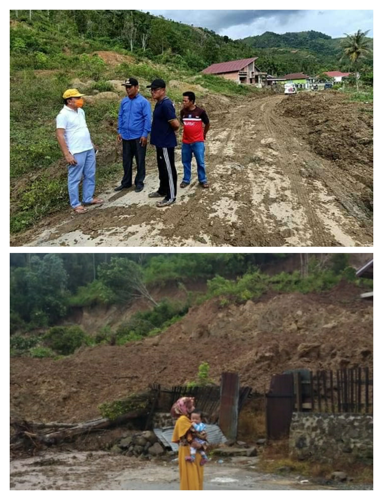 Ancam Jiwa,  Warga Minta Dinas PUPR Serius Tangani Longsor di Desa Baru Sungai Deras 