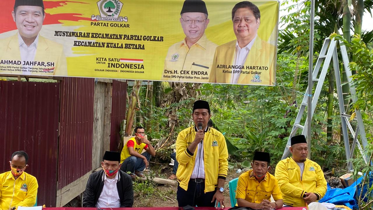 Muscam Kualabetara, Jahfar: Generasi Kepengurusan Golkar Tetap Menjadi Ideologi di Masyarakat 