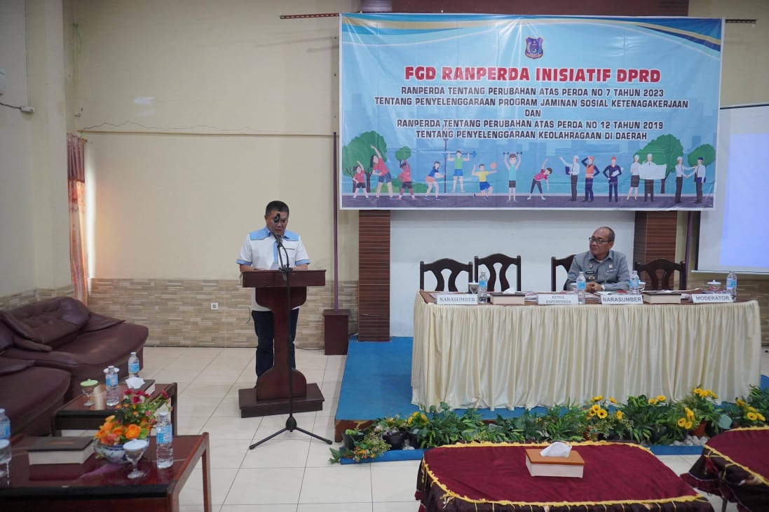 DPRD Tanjab Barat Gelar FGD Ranperda Inisiatif, Program Jaminan Sosial Ketenagakerjaan dan Keolahragaan Daerah DPRD Tanjab Barat Gelar FGD Ranperda Inisiatif, Program Jaminan Sosial Ketenagakerjaan dan Keolahragaan Daerah