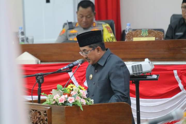 Bupati Ikuti Rapat Paripurna Ketiga DPRD Tanjabbar