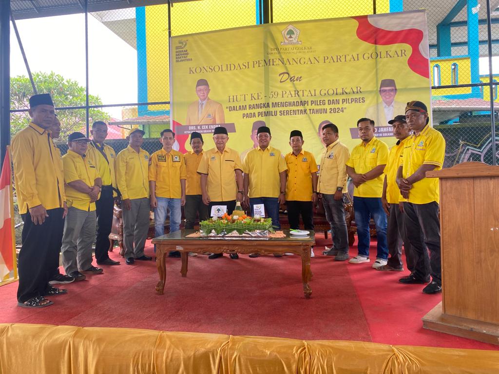 Konsolidasi Pemenangan Partai Golkar Tanjab Barat Dan HUT Ke 59 Partai Golkar 