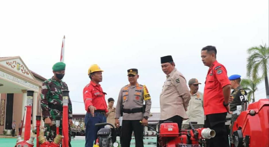 H. Hairan SH, Pimpin apel Kesiapsiagaan Penanggulangan Karhutla (Kebakaran Hutan dan Lahan) di Kabupaten Tanjung Jabung Barat