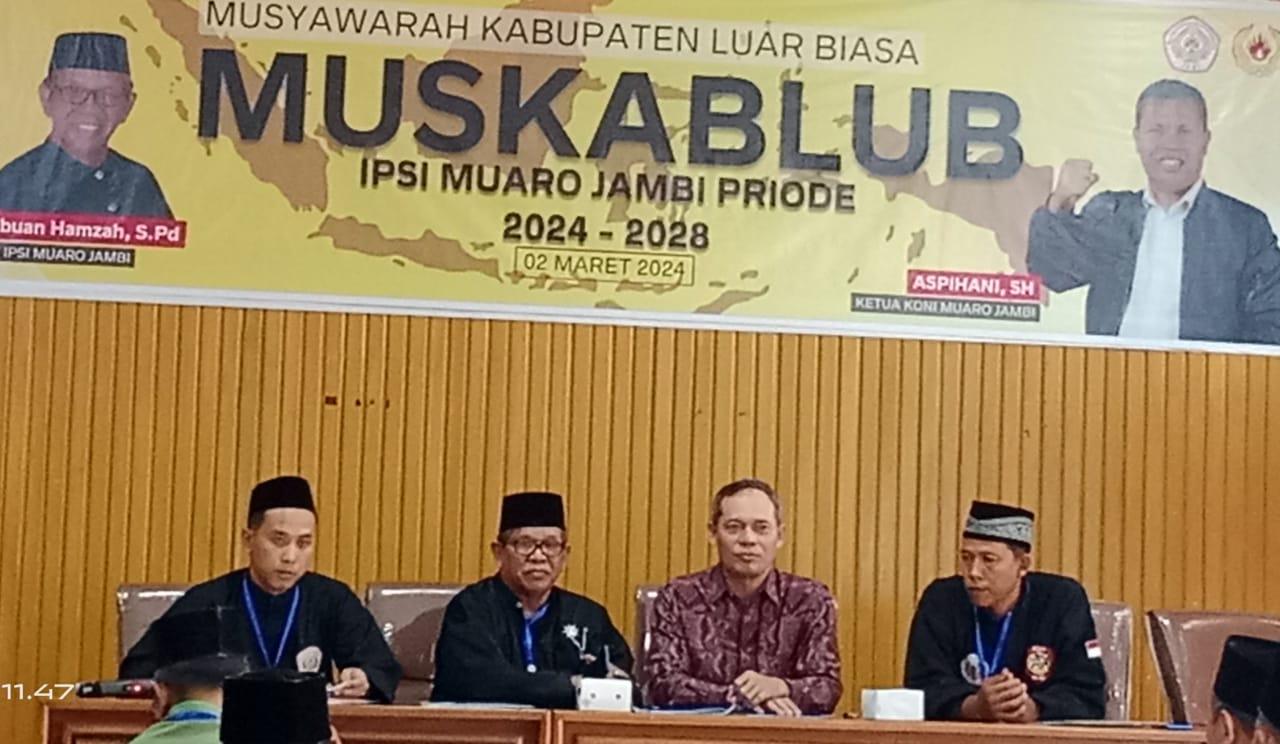 Wakil Ketua DPRD Muarojambi Terpilih Menjadi Ketua IPSI Kabupaten Muaro Jambi Periode 2024-2028 Wakil Ketua DPRD Muarojambi Terpilih Menjadi Ketua IPSI Kabupaten Muaro Jambi Periode 2024-2028