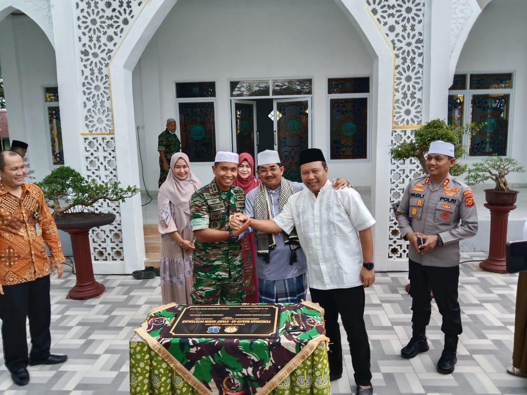 Gandeng Dua Bupati, Dandim 0419/Tanjab Berhasil Menyulap Masjid Yang Nyaris Ambruk Menjadi Megah